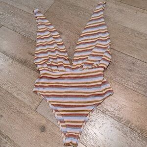 NEW* Subdued Lurex Metallic Multicolored Bodysuit